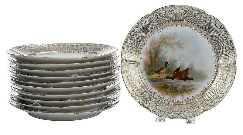 Appraisal: Piece Set Davis Collamore Limoges Porcelain French late th century