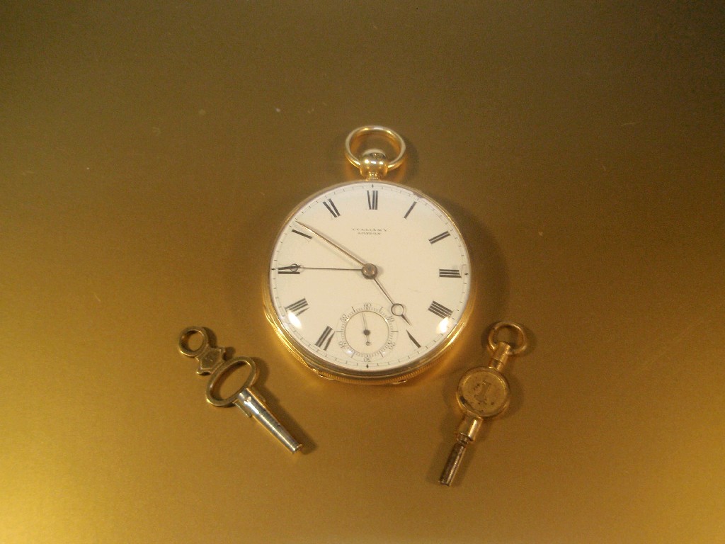 Appraisal: A Vulliamy of London ct gold open face pocket watch