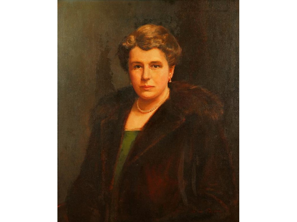 Appraisal: JOYCE PLATT A portrait of Mary Hammond seated in a