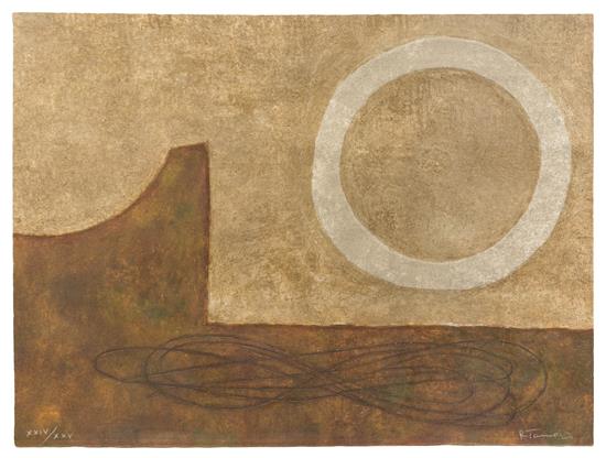 Appraisal: Sale Lot Rufino Tamayo Mexican - Untitled mixograph edition XXIV