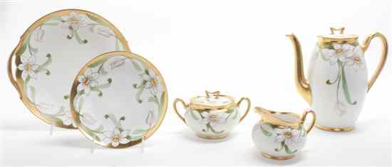 Appraisal: A Bavarian Porcelain Dessert Service comprising a coffee pot a