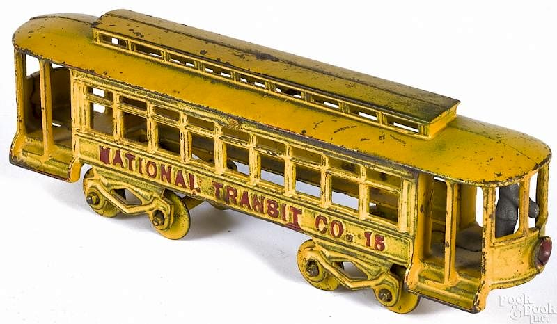 Appraisal: Kenton cast iron National Transit Co trolley car Kenton cast