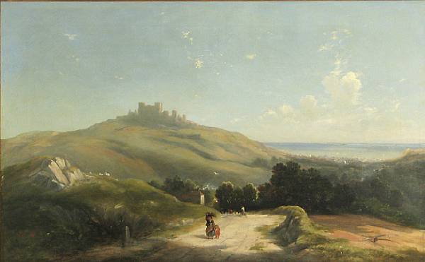 Appraisal: George Cole British - A view of Dover from the