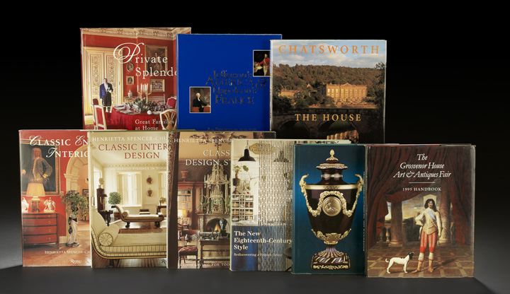 Appraisal: Nine Books on Interiors and Antiques including Alexis Gregory and