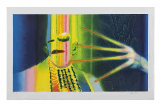 Appraisal: Ed Paschke American - George Mills lithograph edition AP signed