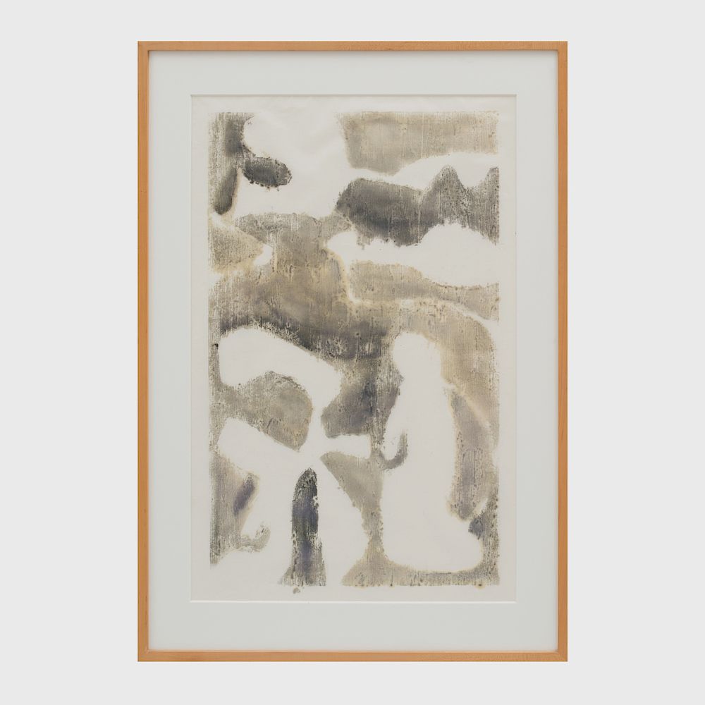 Appraisal: Margrit Lewczuk b Untitled Monotype on paper signed 'Magrit Lewczuk'