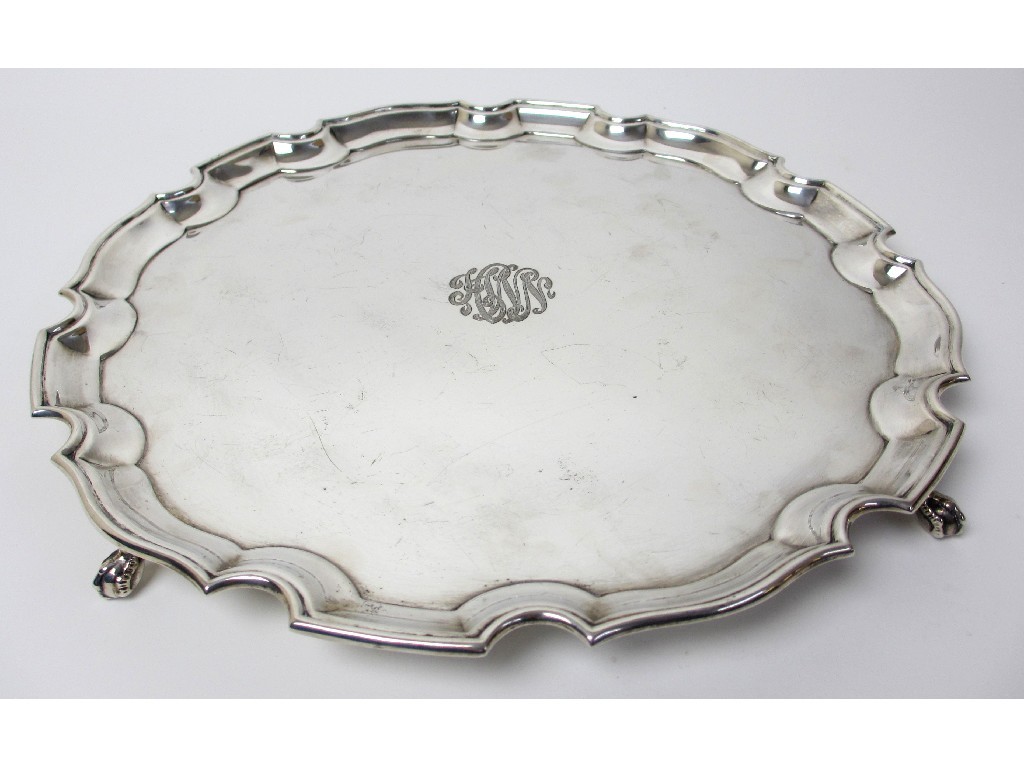 Appraisal: Of Military Interest - A silver presentation salver by Ellis