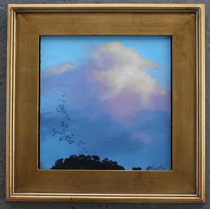 Appraisal: MARTIN Scott American th C Birds in Flight OIL B