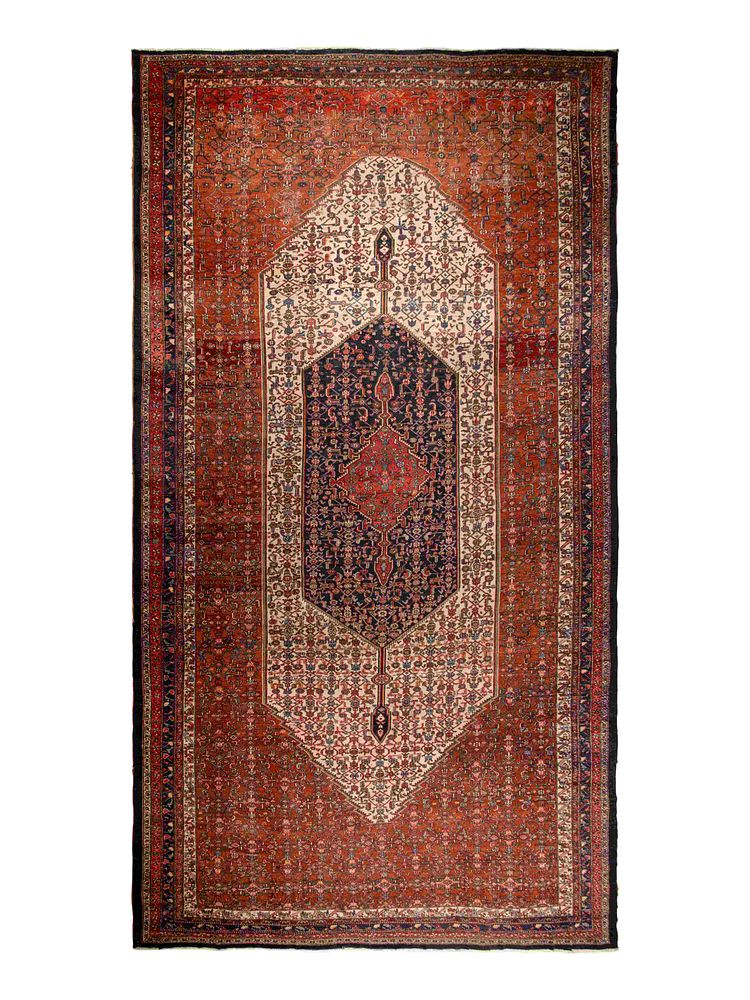 Appraisal: A Hamadan Wool Rug A Hamadan Wool Rug Bibikabad Circa