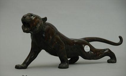 Appraisal: Bronze Figure of a Tiger