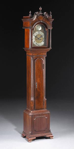 Appraisal: A George III mahogany tall case clock of small size