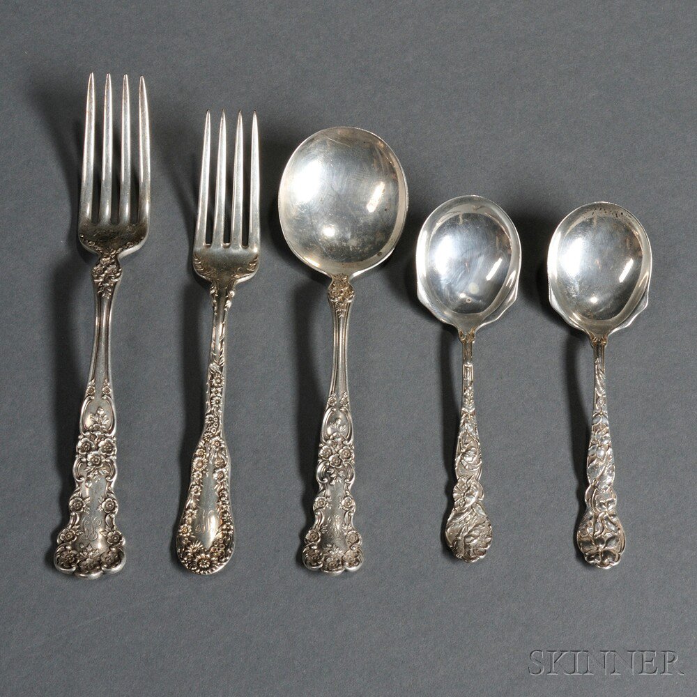 Appraisal: Group of American Sterling Silver Flatware late th early th