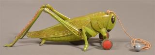 Appraisal: Hubley Cast Iron and Alloy Grasshopper Pull Toy - l