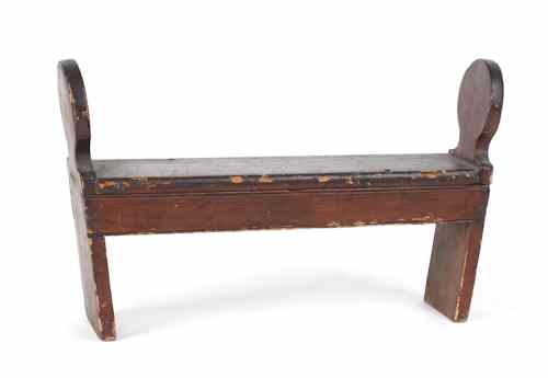 Appraisal: Pine child's bench th c h w