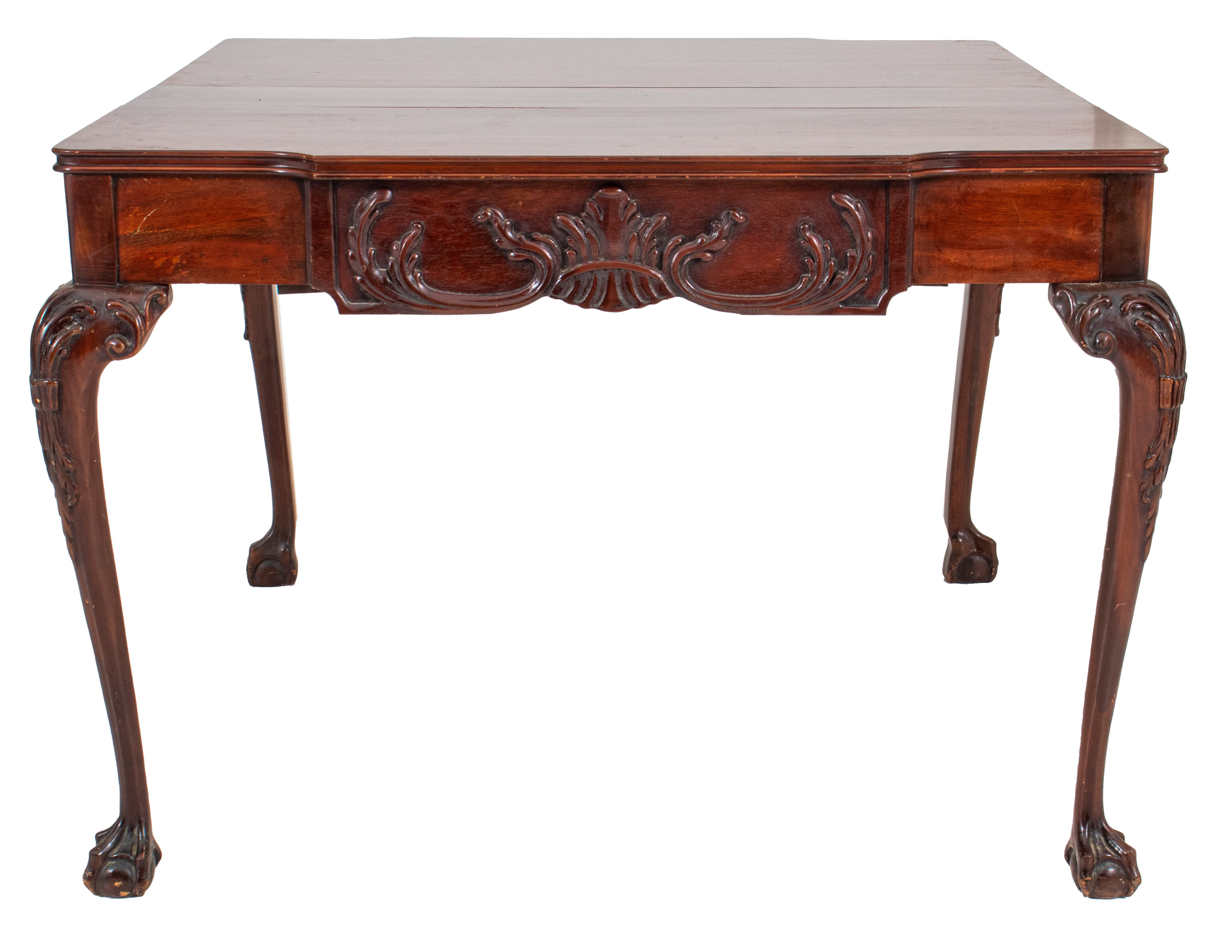 Appraisal: CHIPPENDALE STYLE EXTENDING PIER TABLE Chippendale style extending pier table