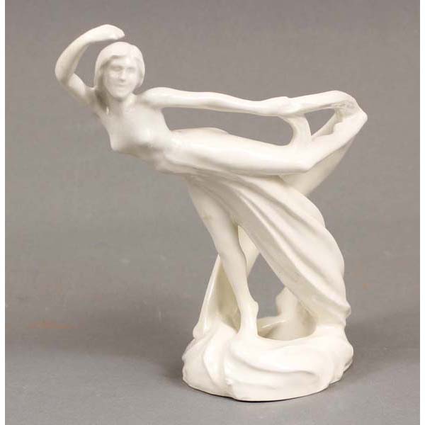 Appraisal: Rare Cowan Flower Holder Anticipation Art Deco Nude figure Professional