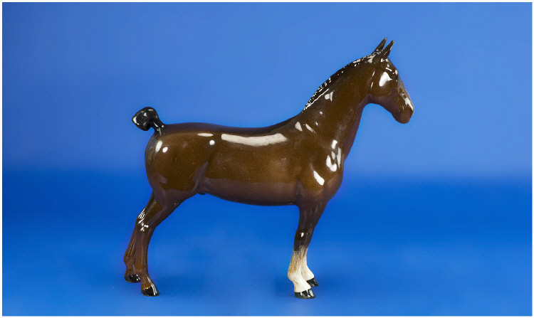 Appraisal: Beswick Animal Figure Hackney model number brown gloss