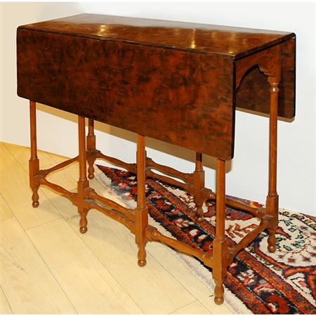 Appraisal: George III Style Burl Wood Spider Leg Table Estimate -