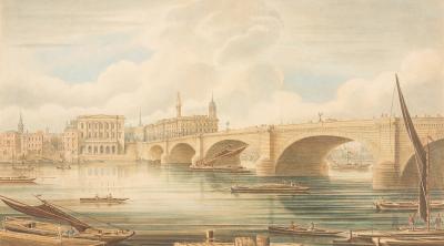 Appraisal: Gideon Yates British fl - London Bridge looking towards the