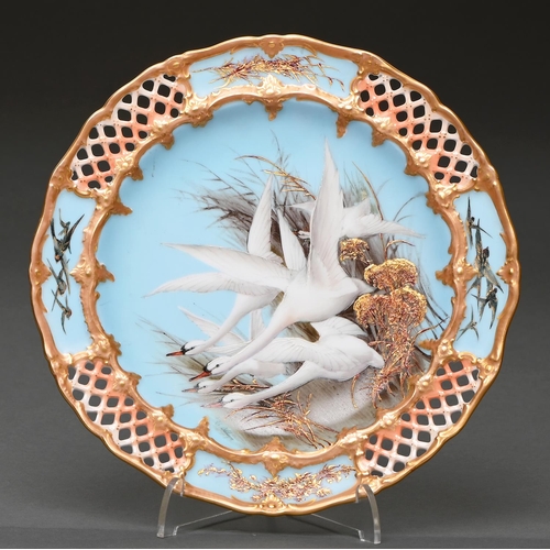 Appraisal: A Royal Worcester plate painted by C H C Baldwyn