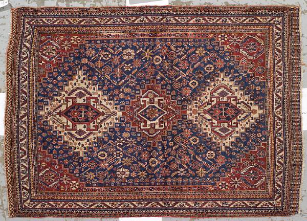 Appraisal: A Qashqai rug Southwest Persia late th century size approximately