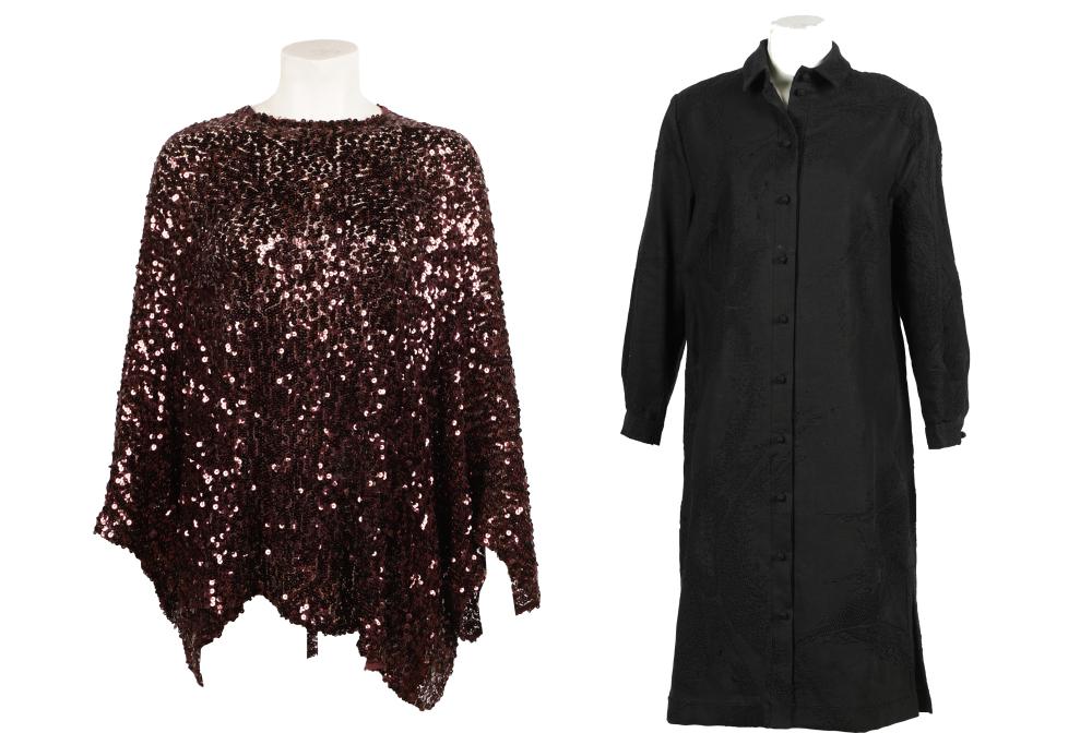 Appraisal: RALPH RUCCI OVERSHIRT JACKETthe sequin overshirt size large the embroidered