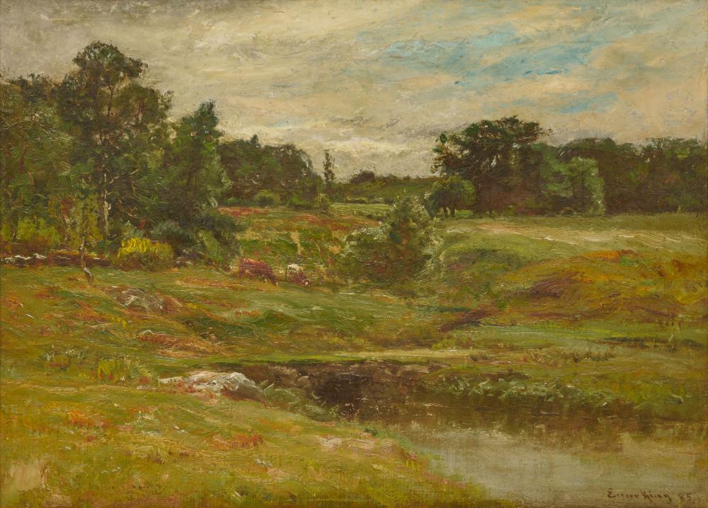 Appraisal: JOHN JOSEPH ENNEKING American - Landscape with Cattle oil on