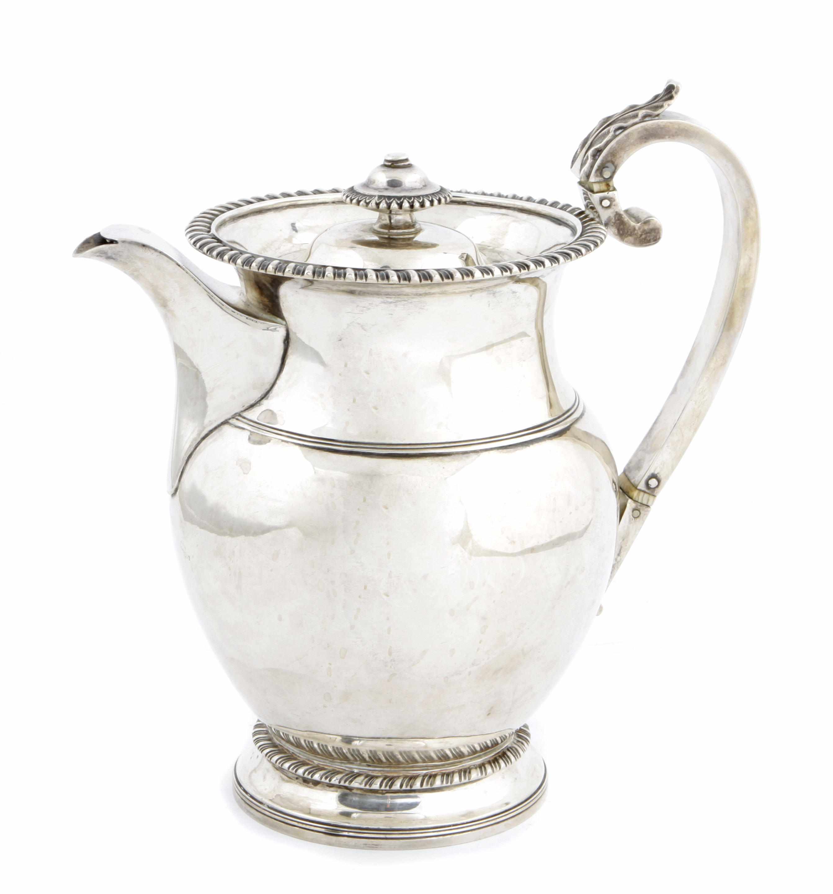 Appraisal: A Regency sterling silver coffee biggin Solomon Hougham Solomon Royes