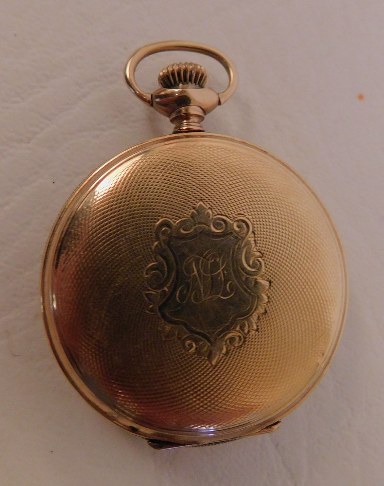 Appraisal: K GOLD WALTHAM POCKET WATCH Antique k gold hunter case