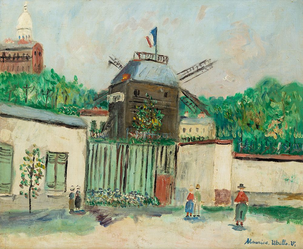 Appraisal: MAURICE UTRILLO FRENCH - MAURICE UTRILLO FRENCH - Le Moulin