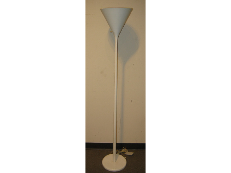 Appraisal: WALTER VON NESSEN NEW YORK White enamel torchere signed in