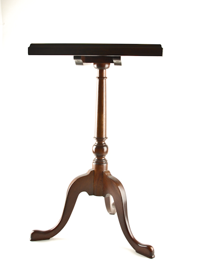 Appraisal: A Tilt-Top Candlestand Wine Table with a Top of Antique