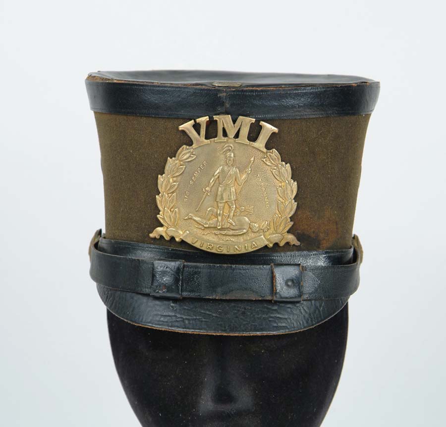 Appraisal: VIRGINIA MILITARY INSTITUTE CADET DRESS SHAKO-CIRCA This is a post