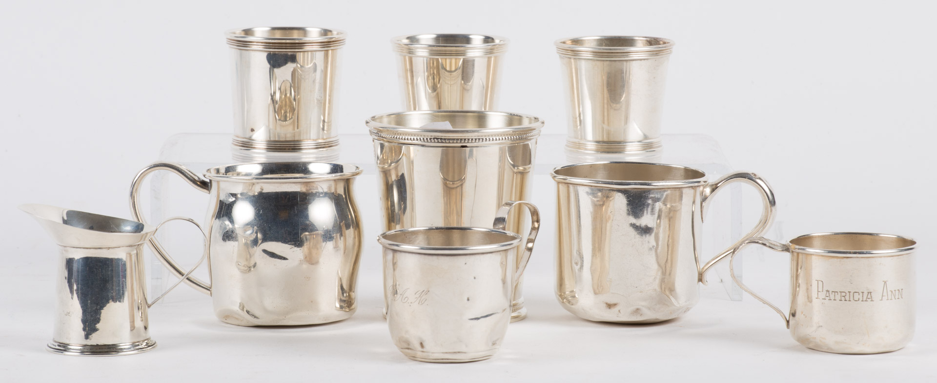 Appraisal: Group of American sterling silver table items including julep cup