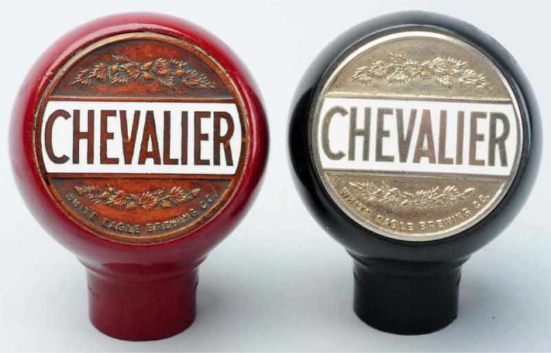 Appraisal: Lot of Chevalier Beer Tap Knobs White Eagle Brewing Company