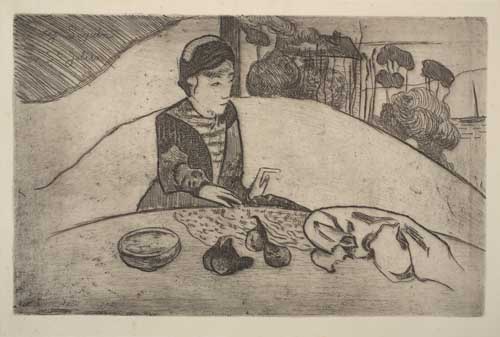 Appraisal: PAUL GAUGUIN Les Femmes aux Figues Etching on cream laid