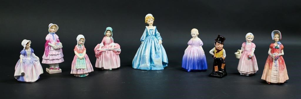 Appraisal: English porcelain figurines Royal Doulton Dinky Do Marie Tinkle Bell