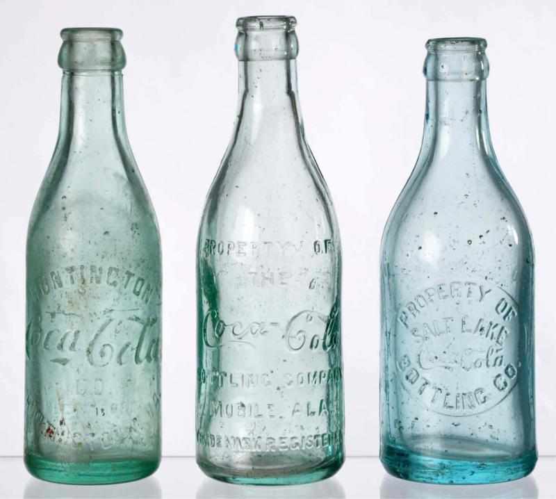 Appraisal: Lot of Coca-Cola Straight Sided Bottles Includes Mobile AL that