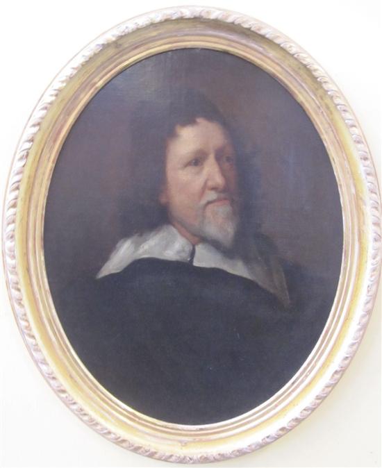 Appraisal: SCHOOL OF SIR ANTHONY VAN DYCK A th C oval