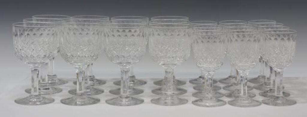 Appraisal: lot of English crystal stemware Thomas Webb in the Normandy