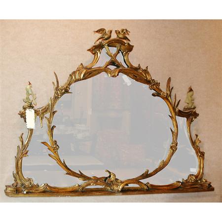 Appraisal: George III Style Gilt-Wood Overmantel Mirror Estimate -