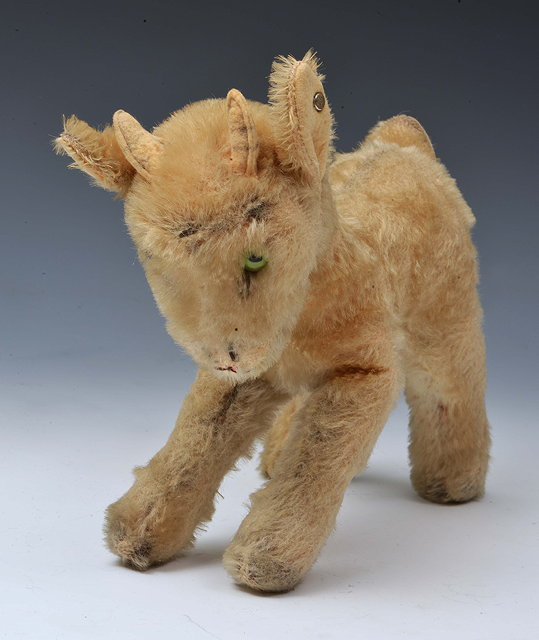 Appraisal: AN OLD STEIFF PLUSH-COVERED KID GOAT high