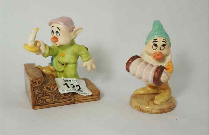 Appraisal: Royal Doulton Snow White Figures Bashfuls Melody and Dopey by