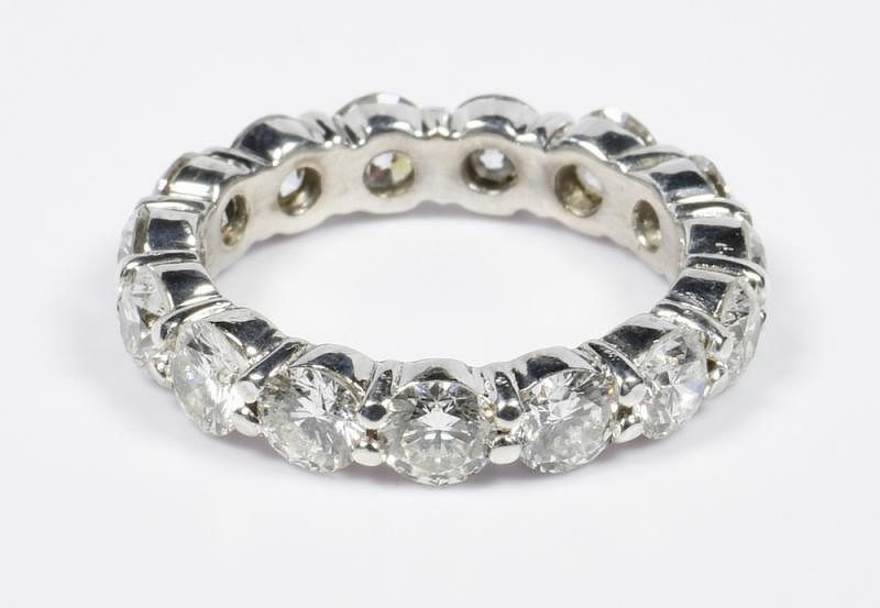 Appraisal: Platinum ct total Diamond Eternity Band Platinum diamond eternity band