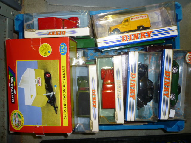 Appraisal: Seven Corgi six Dinky Matchbox and a Britains model all