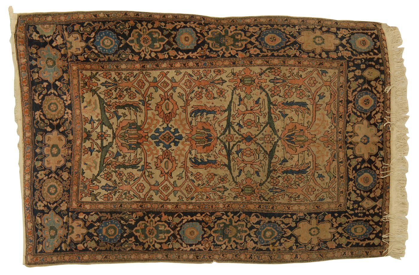 Appraisal: ORIENTAL RUG FEREGHAN ' x ' Symmetrical arrangement of stylized