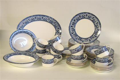 Appraisal: Wedgwood 'Empire' pattern porcelain dinner serviceretailed by ralph lauren modern