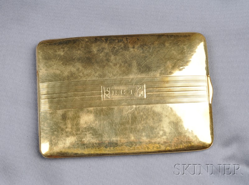 Appraisal: kt Gold Case Battin Company Newark c the hammered form