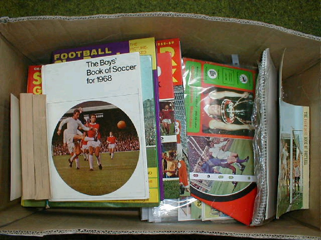 Appraisal: Assorted Soccer reviews collectors cards annuals etc