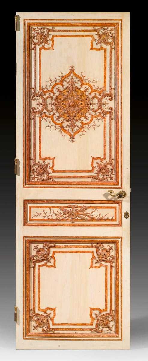 Appraisal: SET OF PAINTED IMPORTANT DOORS Regence Paris circa Exceptionally fine